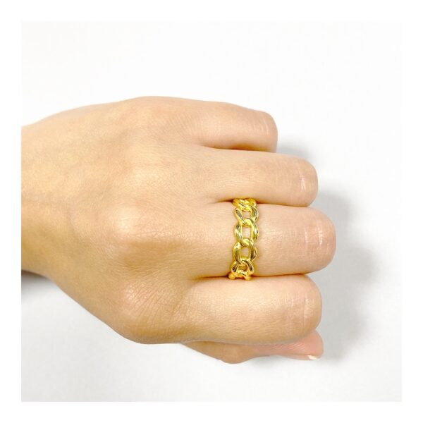 anillo cadena gold imagen