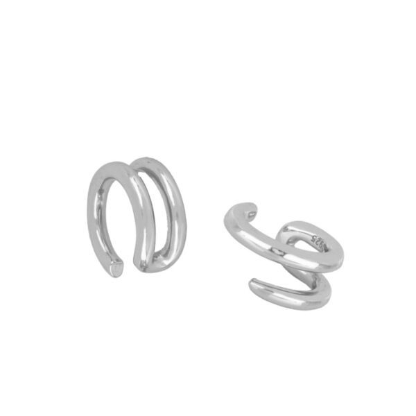 earcuff doble plata