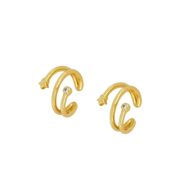 earcuff estrella gold