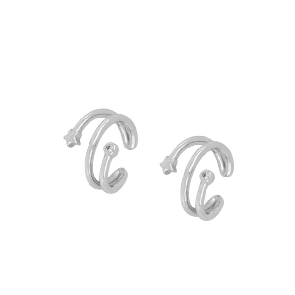 earcuff estrella plata