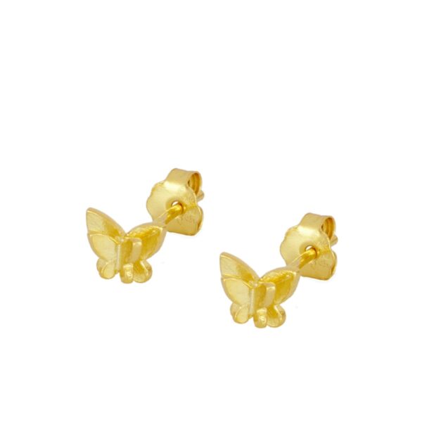pendiente mariposa doble gold