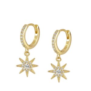 pendientes estrella gold