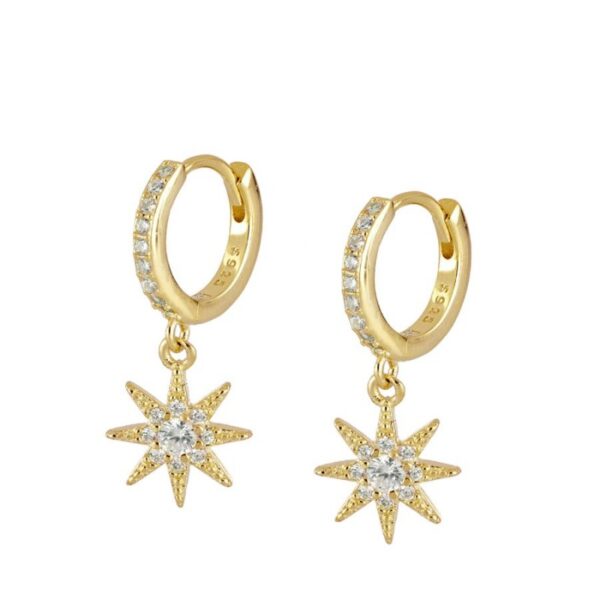 pendientes estrella gold