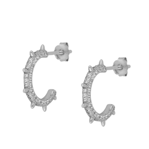 pendientes pincho plata