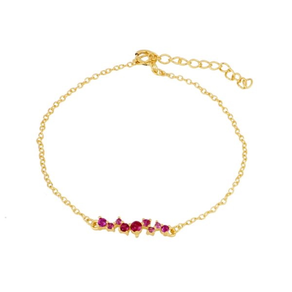 pulsera fucsia gold