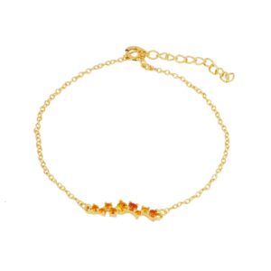 pulsera piedras ambar gold