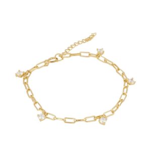 pulsera circonitas gold