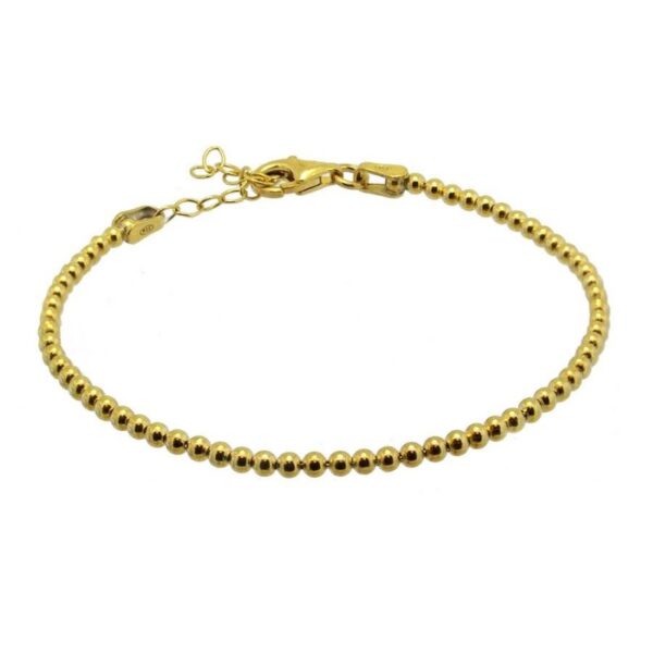 pulsera bolitas mm gold