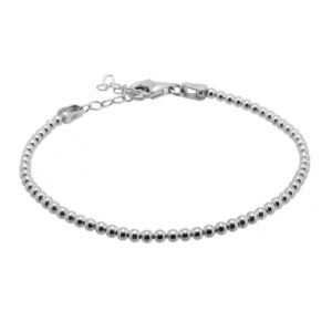 pulsera bolitas mm plata