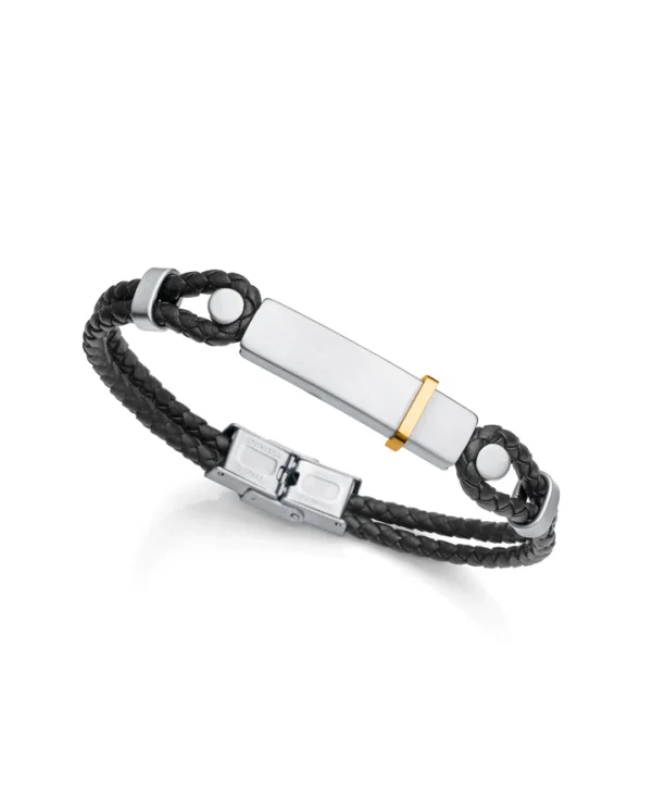 pulsera viceroy cuero ip dorado
