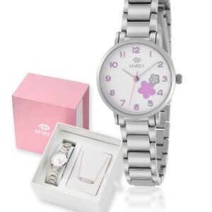 reloj marea flor lila