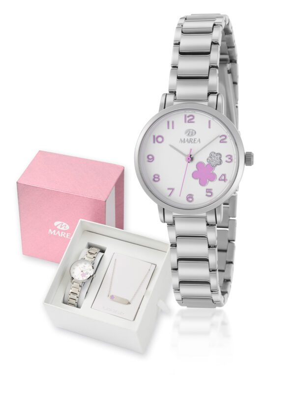 reloj marea flor lila