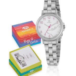 reloj marea pendientes mariposa