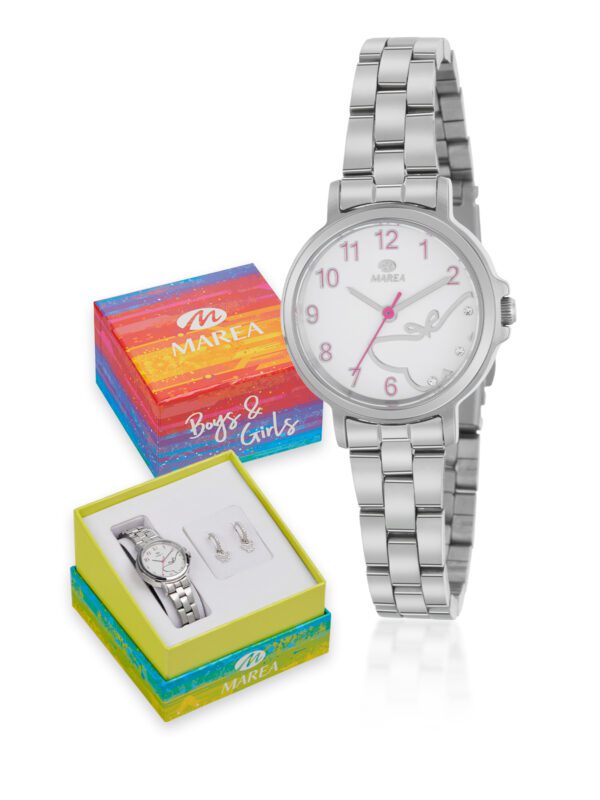 reloj marea pendientes mariposa
