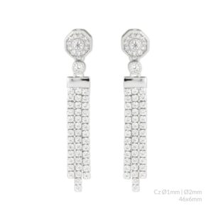 Pendientes Rando Silver