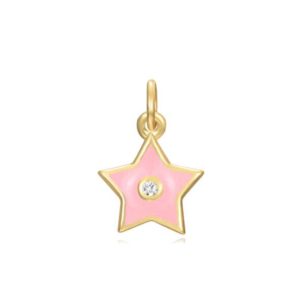 charms estrella rosa gold