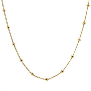gargantilla bolitas gold