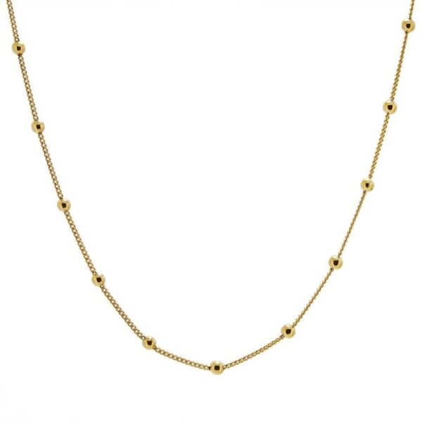 gargantilla bolitas gold