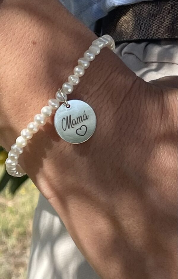 pulsera perlas mama