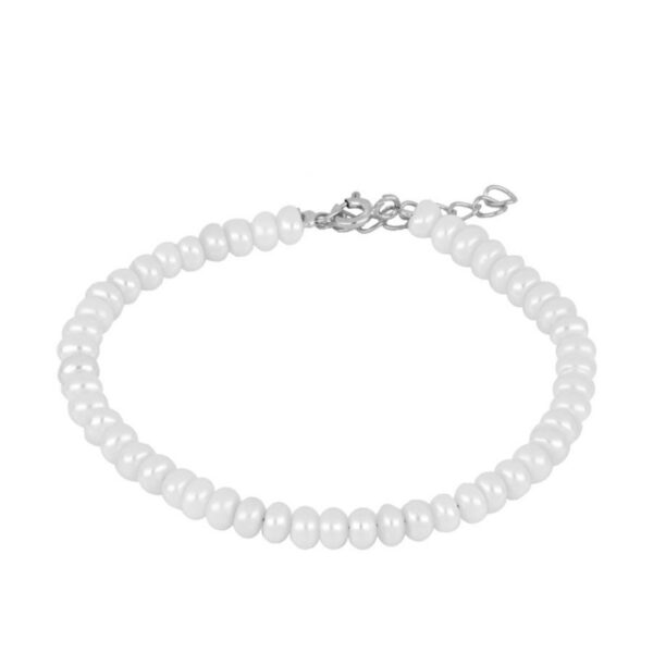 pulsera perlas silver