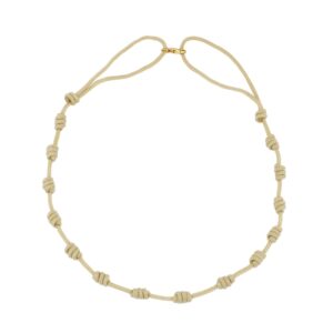collar nudos crema gold
