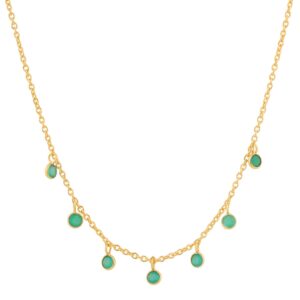 gargantilla piedras verde