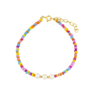 pulsera perlas gold