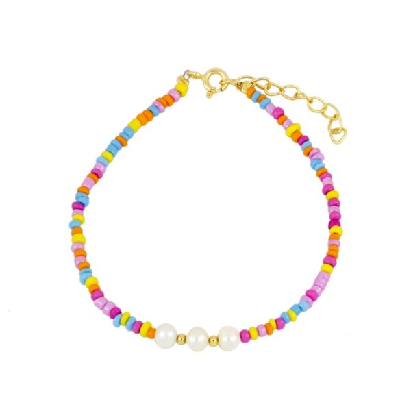 pulsera perlas gold