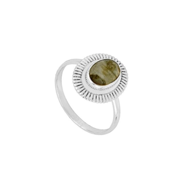 anillo clepor labradorita silver
