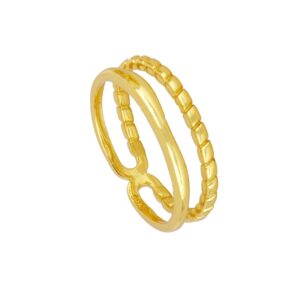 anillo doble gold