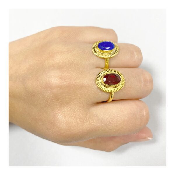anillo jade azul