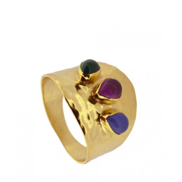 anillo jades gold