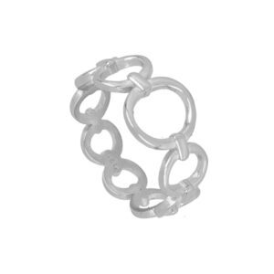 anillo ovali silver