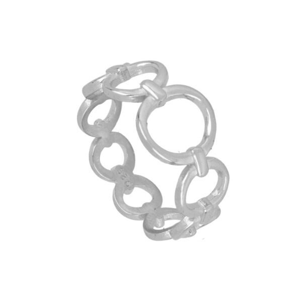 anillo ovali silver