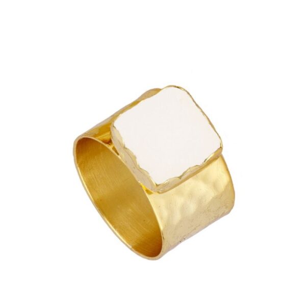 anillo perla gold
