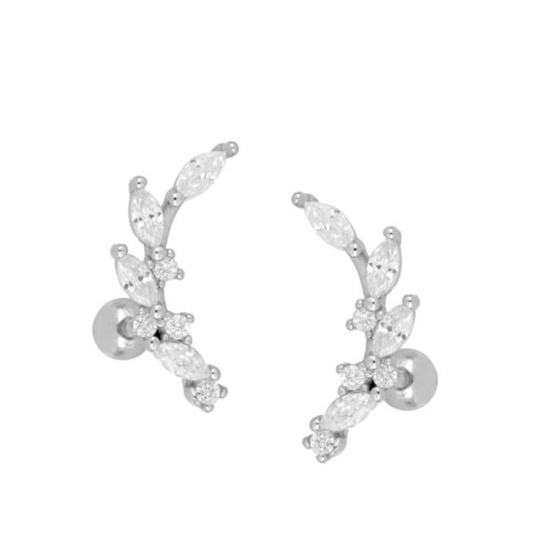 pendientes brill silver