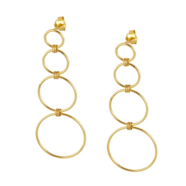 pendientes circulo gold