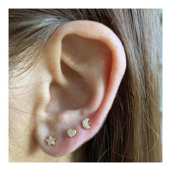 pendientes pequenos gold