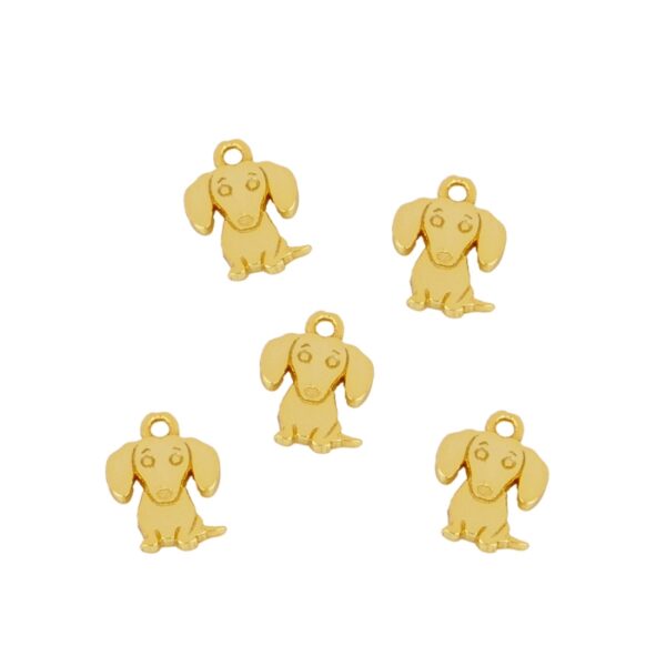 charms perrito gold