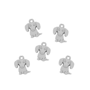 charms perrito silver