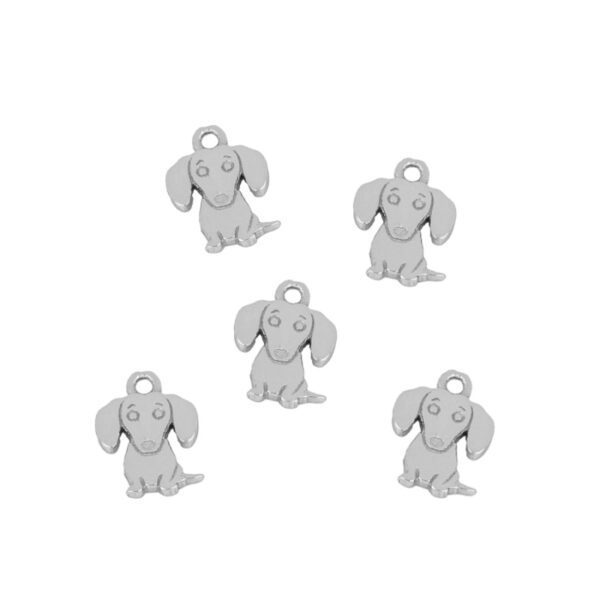 charms perrito silver