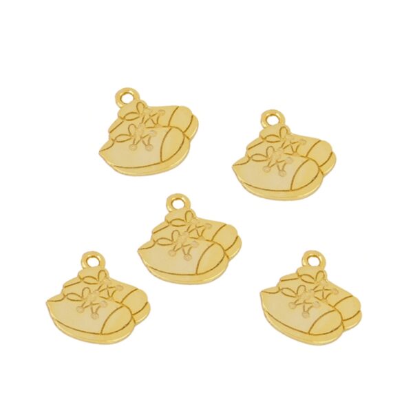 charms zapatos gold