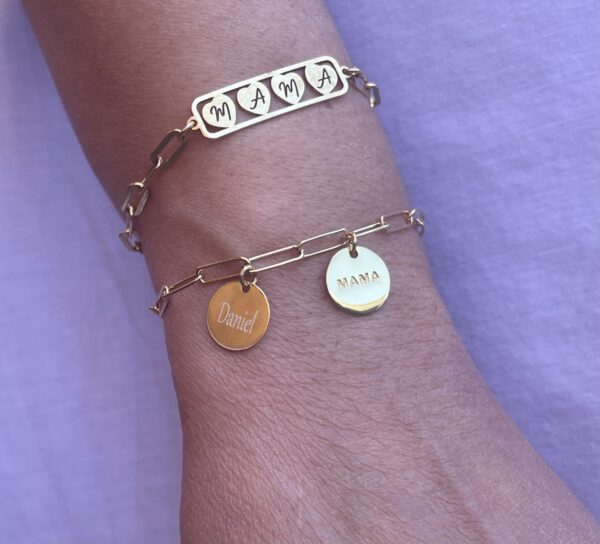 pulsera eslabon gold
