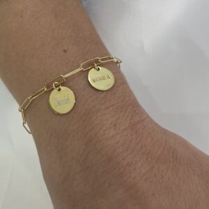 pulsera eslabon gold