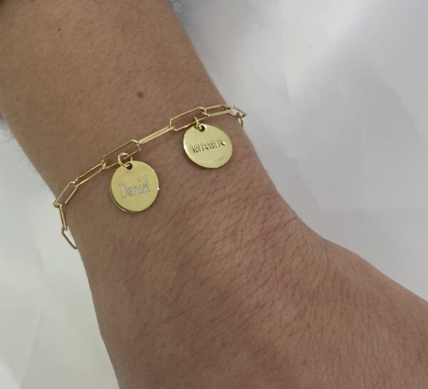 pulsera eslabon gold
