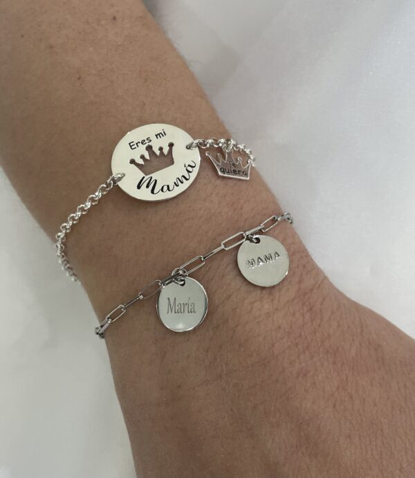 pulsera eslabon silver