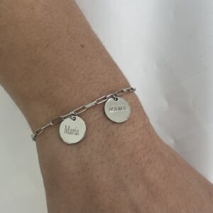 pulsera eslabon silver