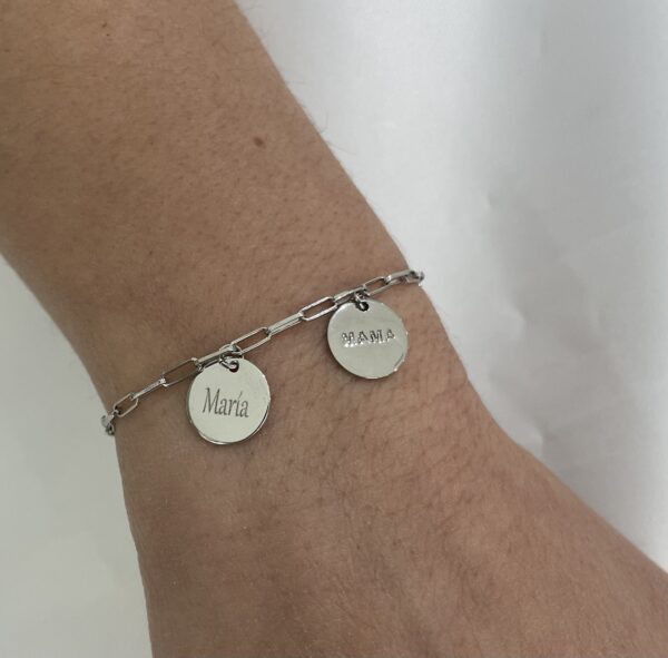 pulsera eslabon silver