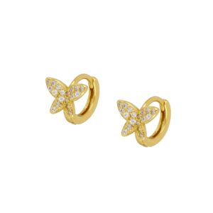 pendientes mariposa gold