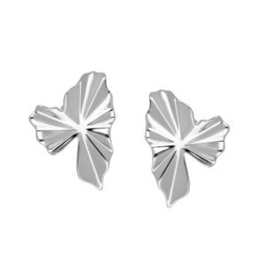 pendientes petalo silver